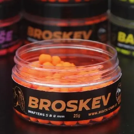 BLACK CARP Method Wafters Broskev 25g 5-8mm - Poslední šance