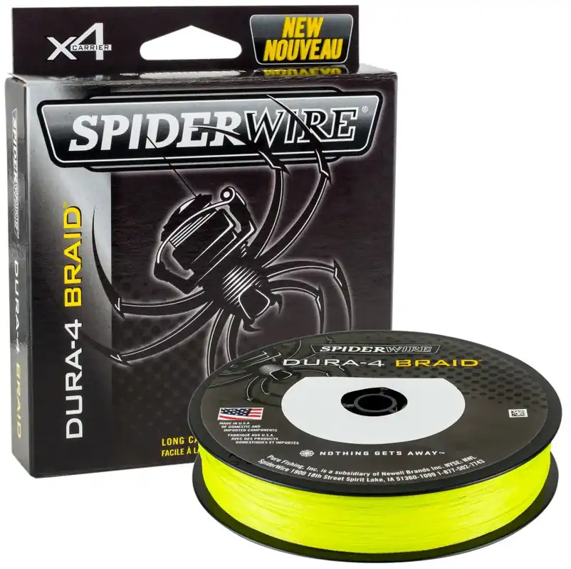 SPIDERWIRE Šňůra Dura-4 Braid Yellow 150m 0,30mm - Novinka v sortimentu