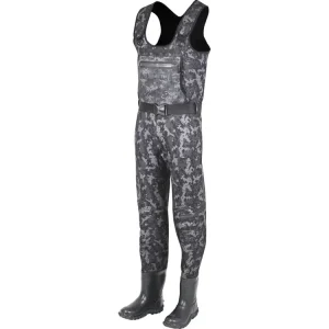Objednejte dnes - Kinetic Brodící Kalhoty Neorush Bootfoot Cleated Grey Camo