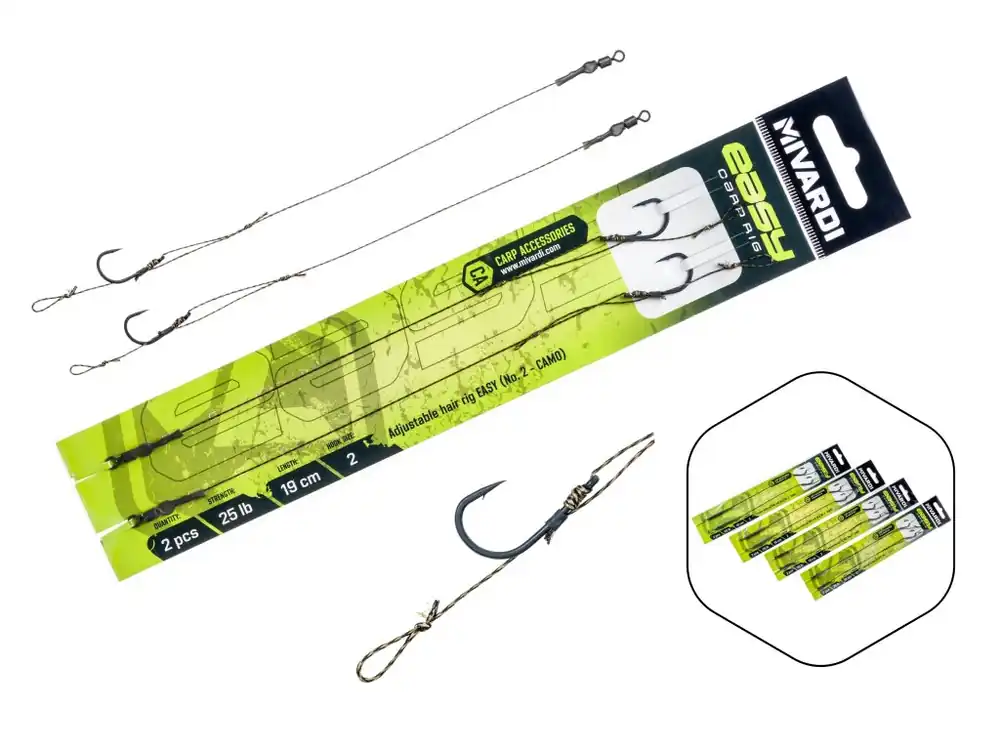 Adjustable hair rig Easy vel.2 camo - Novinka v nabídce