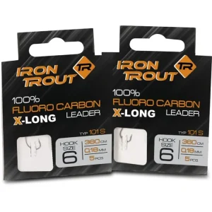Iron trout návazec X-LONG, 130 T, 360 cm/0,14 mm, vel. 10, 5 ks | Jen pár kusů