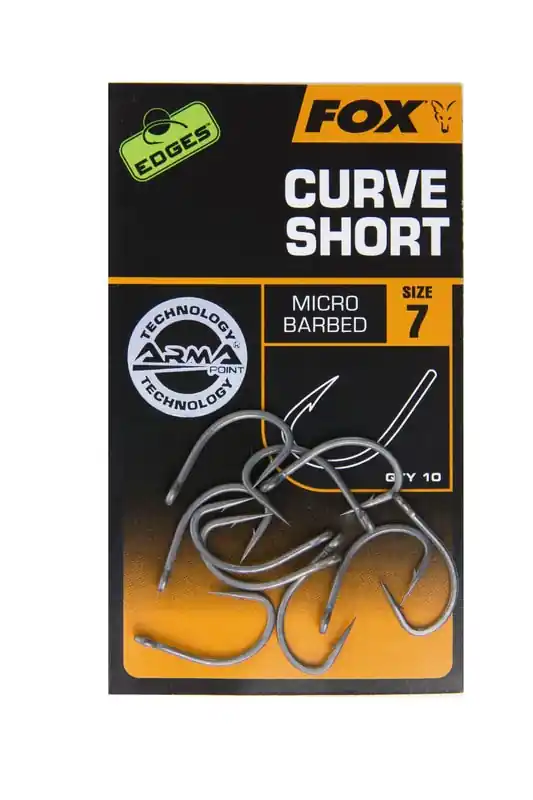 Fox International Háčky Edges Armapoint Curve Shank Short vel. 4 | K objednání