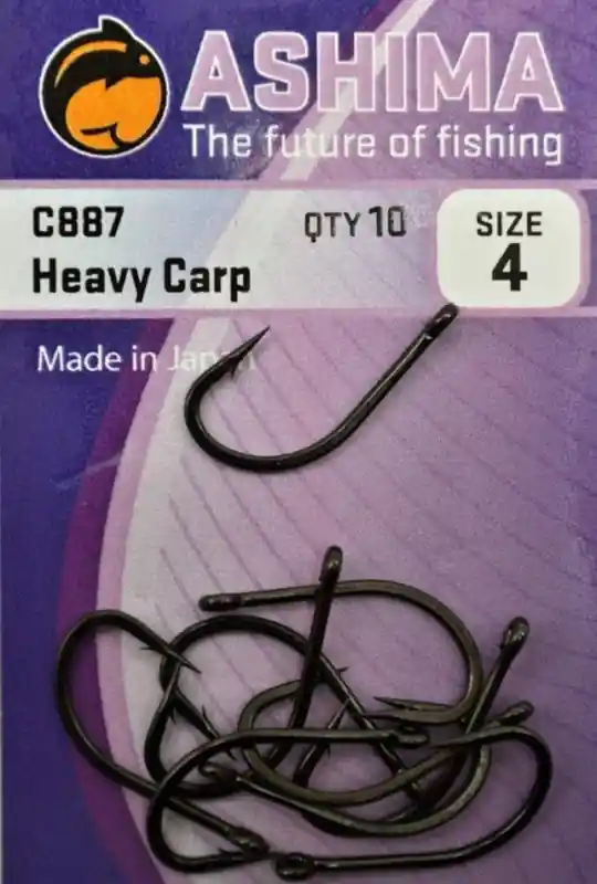 Ashima Kaprové háčky C887 Heavy Carp č. 2 - Speciální nabídka