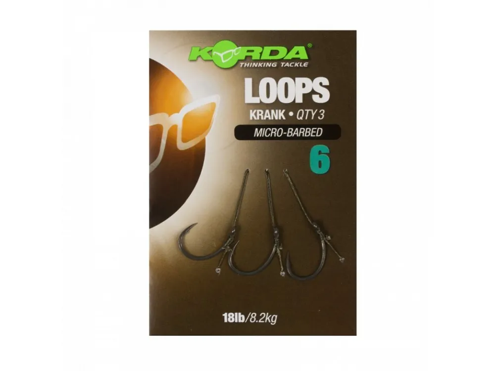 Ušetřete nyní - Korda Hotové návazce Loop Rigs Krank vel. 6 8,2kg
