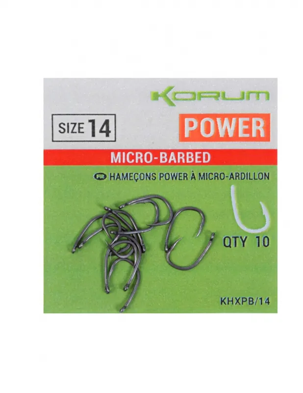 Korum Háčky Xpert Power Hooks - Barbed vel. 16 - Slevy