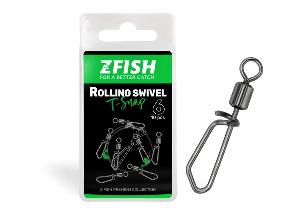 ZFISH Obratlík Rolling swivel with T Snap 14/14Kg | Pospěšte si