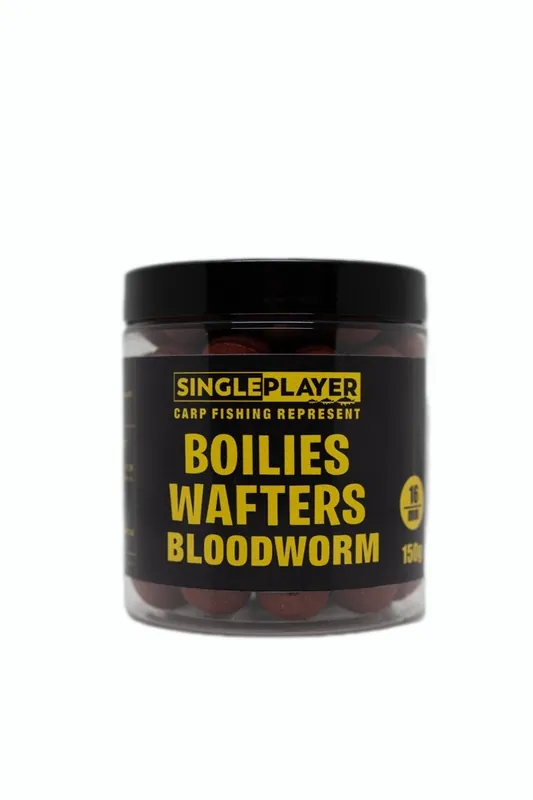 SINGLEPLAYER Boilies Wafters Bloodworm 150g 16mm | Premium