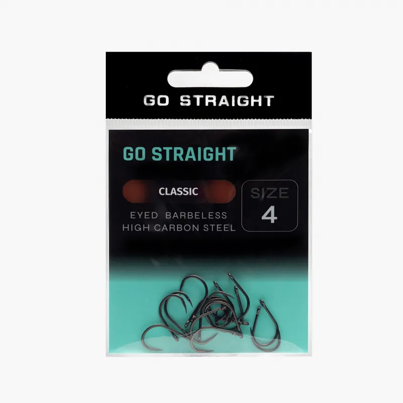 GO STRAIGHT Háčky BS Classic Barbless vel. 4 - Doprodej zásob