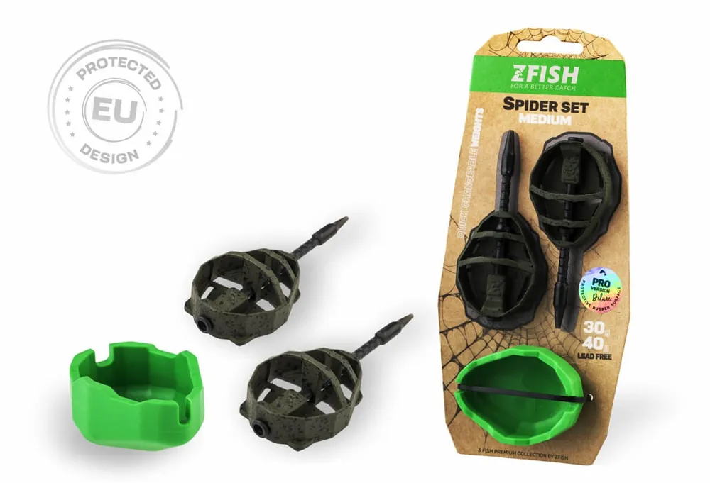 Omezené množství | ZFISH Sada Method Feeder Spider Medium Set 50,60g + Formička