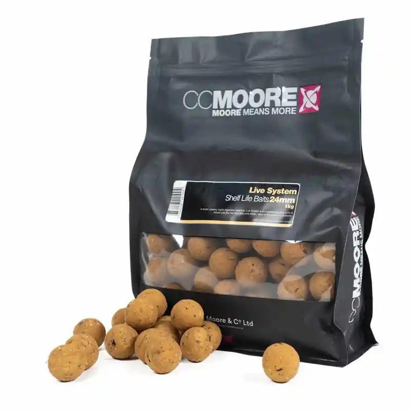 Nejprodávanější | CC Moore Trvanlivé boilie Live system - 24mm 1kg