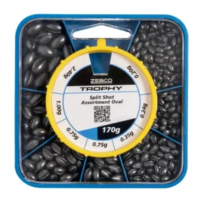 K dispozici | Zebco Sada Bročků Trophy Oval Split Shot Assortment 170 g Oval